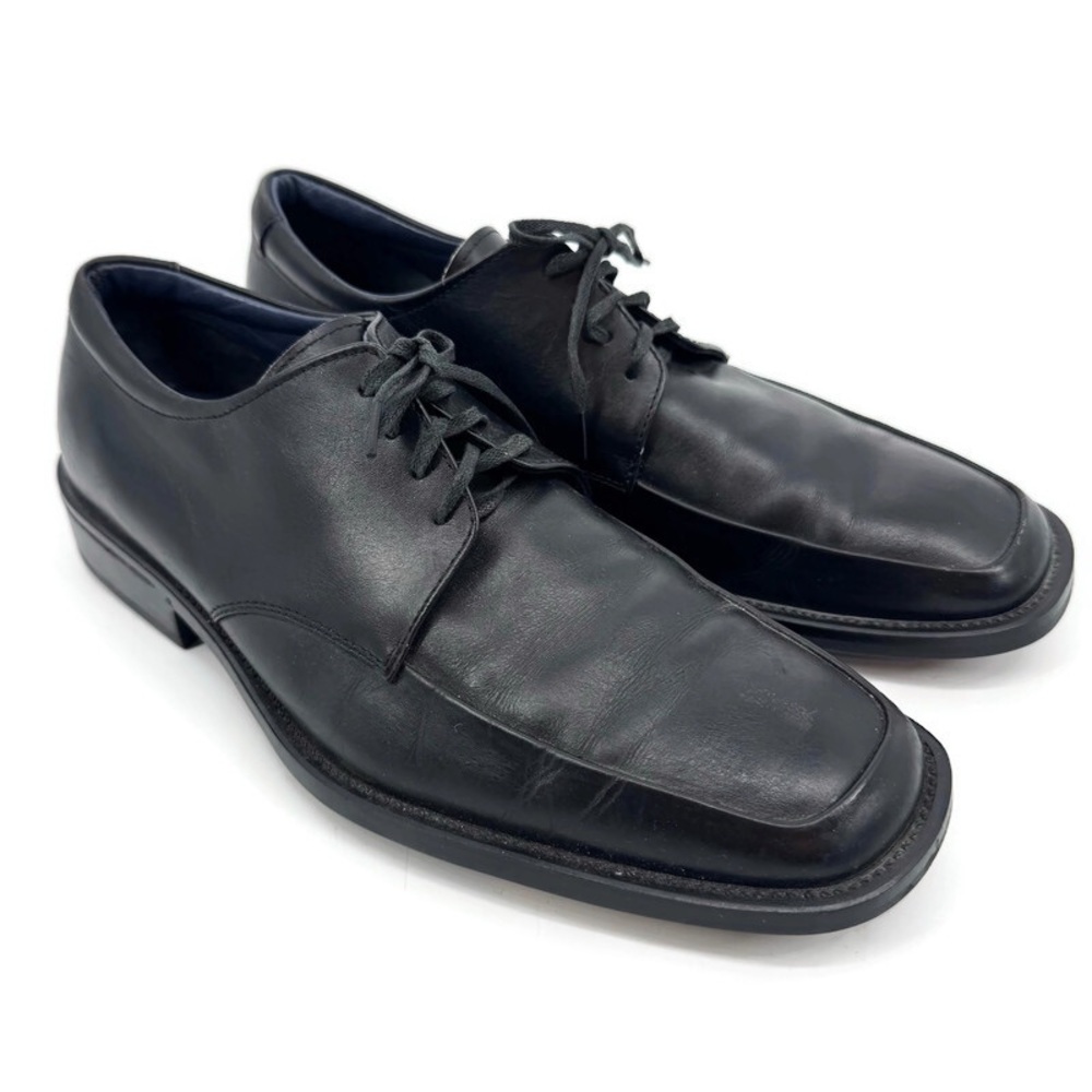 Gordon Rush Men’s Lace Up Dress Shoe Made in Italy Black IT 42 US 9